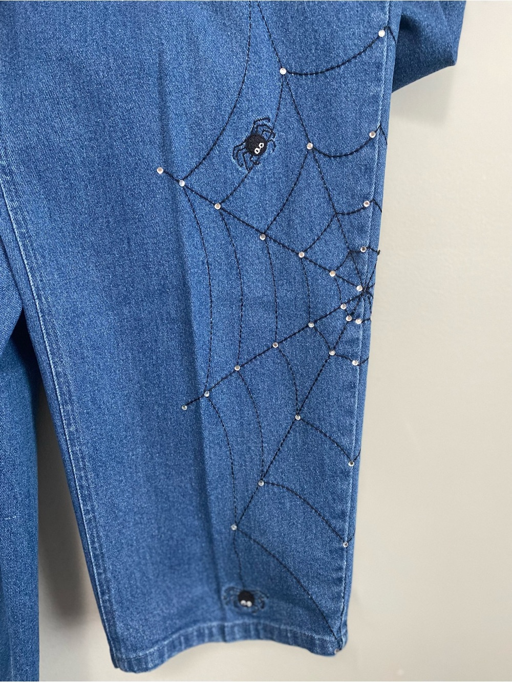Quacker Factory Jean 18W Spider Web Vintage Halloween Whimsigoth Teacher Festiva - Picture 4 of 7